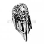 Stainless Steel Skull Ring SWR0466