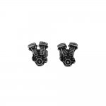 Classic Motorcycle Engine Earrings Studs Stainless Steel Jewelry Punk Biker Men Earring SJE370218