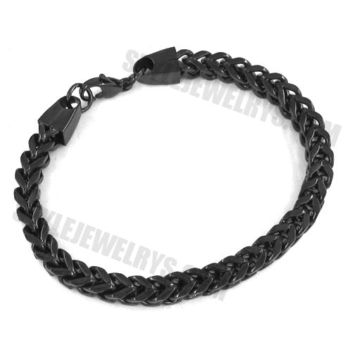 Stainless steel bracelet black bracelet SJB0147 - Click Image to Close