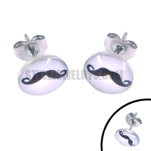 Stainless steel jewelry beard earring SJE370036 - Click Image to Close