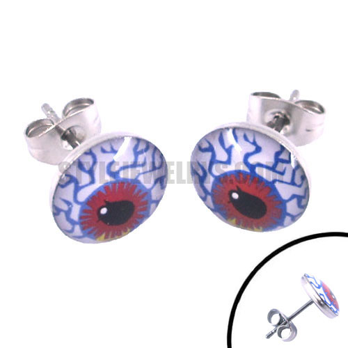 Stainless steel jewelry eye earring SJE370058 - Click Image to Close
