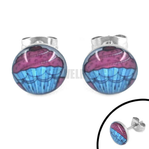 Stainless Steel Cartoon Balloon Earring SJE370109 - Click Image to Close