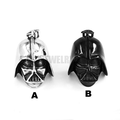 Stainless steel jewelry pendant Darth Vader pendant SWP0136SE - Click Image to Close