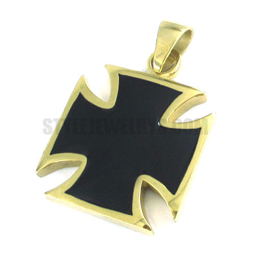 Stainless steel jewelry pendant gold cross pendant SWP0154 - Click Image to Close