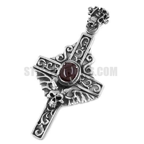 Stainless steel jewelry pendant cross stone pendant SWP0158 - Click Image to Close
