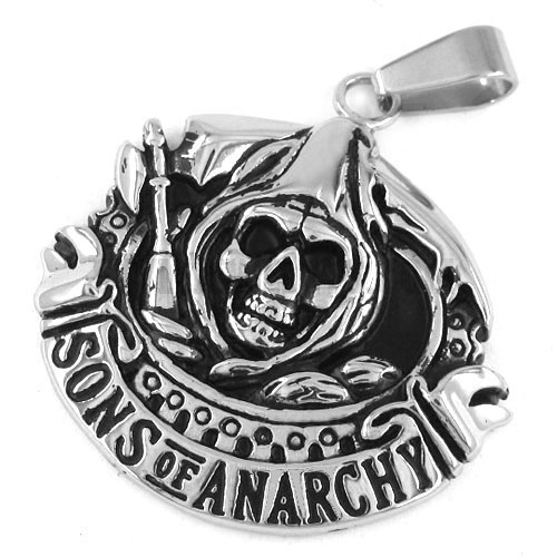 Stainless steel pendant skull pendant, carved word penant SWP0177 - Click Image to Close