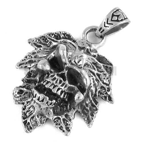Stainless steel skull pendant SWP0217 - Click Image to Close