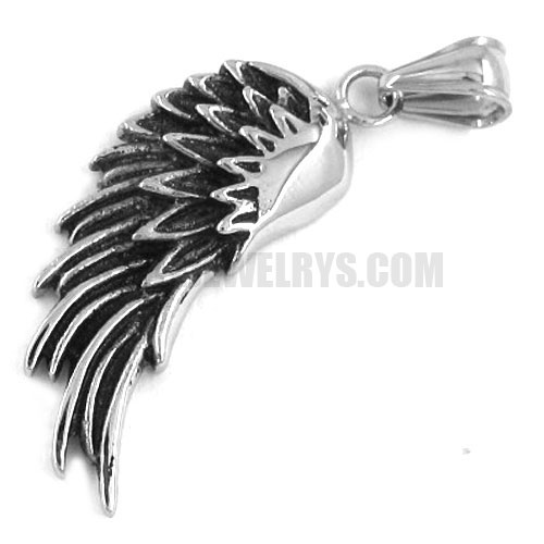 Stainless Steel Pendant Single wing Pendant SWP0236 - Click Image to Close