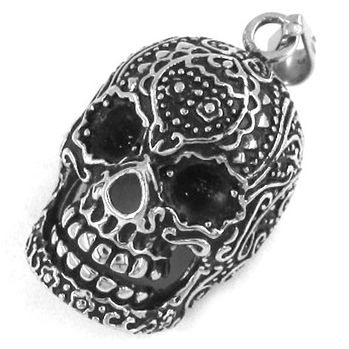 Gothic Stainless Steel Skull Pendant Men Pendant SWP0242 - Click Image to Close