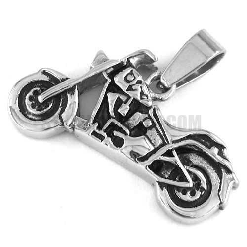 Stainless Steel Motor Biker Pendant SWP0264 - Click Image to Close