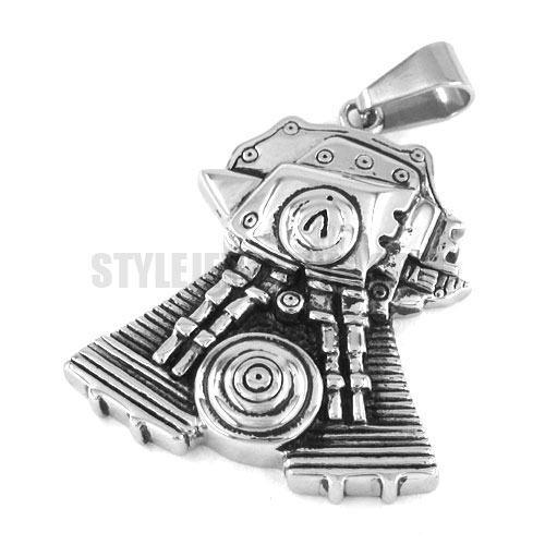 Stainless Steel Motor Biker Engine Pendant SWP0288 - Click Image to Close