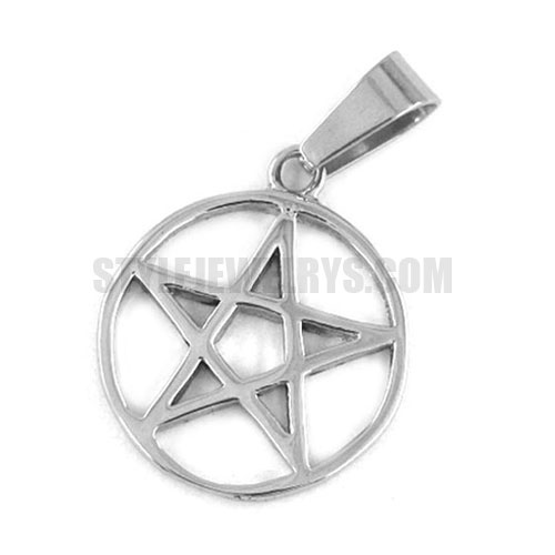 Stainless Steel Star Pendant SWP0298s - Click Image to Close