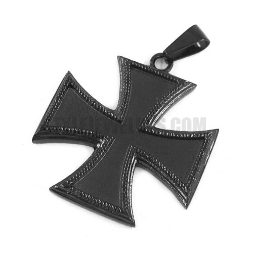 Stainelss Steel Black Cross Pendant SWP0306 - Click Image to Close