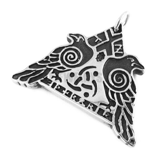 Stainless Steel Double Bird Pendant SWP0325 - Click Image to Close