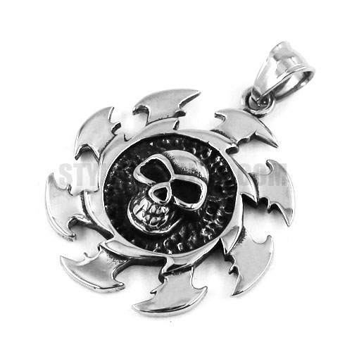 Stainless Steel Skull Pendant SWP0349 - Click Image to Close