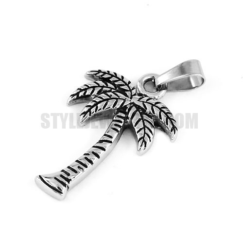 Stainless Steel Coconut Trees Pendant SWP0374 - Click Image to Close