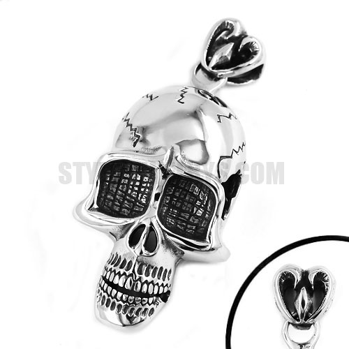 Gothic Stainless Steel Jewelry Pendant Skull Pendant SWP0376 - Click Image to Close