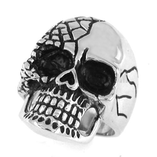 Stainless steel ring skull ring SWR0155 - Click Image to Close