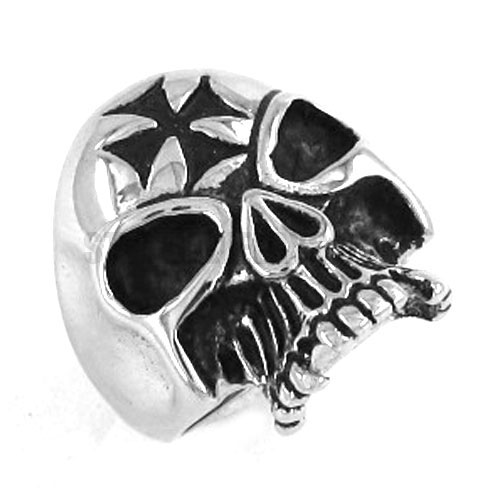 Stainless steel ring skull ring SWR0190 - Click Image to Close
