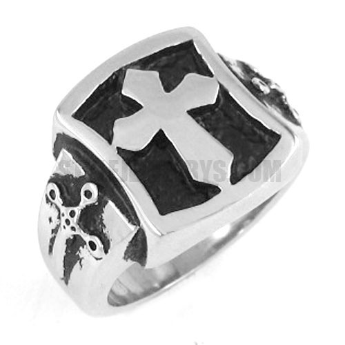 Stainless steel cross ring SWR0198 - Click Image to Close