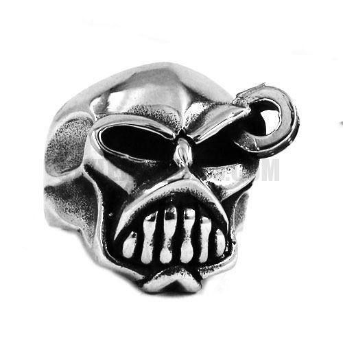 Gothic Stainless Steel Skull Ring SWR0434 - Click Image to Close