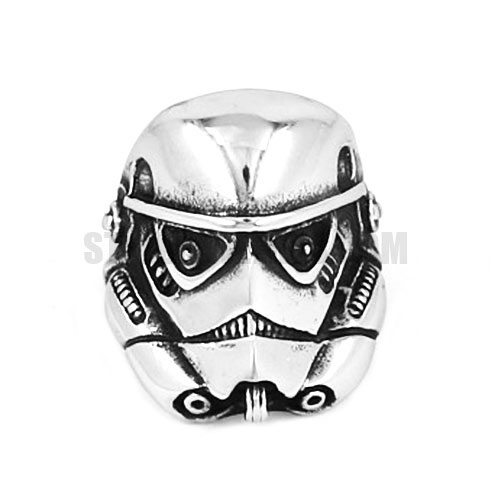 Stainless Steel Storm Trooper Ring SWR0497 - Click Image to Close