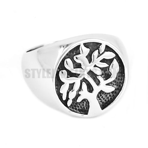 The Tree Of Life Ring, Stainless Steel Jewelry Ring SWR0580 - Click Image to Close