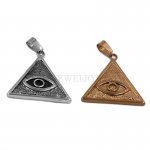 Wholesale Illuminati Pyramid Eye Symbol Pendant Stainless Steel Jewelry Pendant Biker Pendant SWP0515