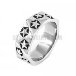 Screw Star Shape Ring, Stainless Steel Ring SWR0665