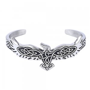 Celtic Knot Cuff Bracelet Stainless Steel Fashion Bangle Viking Bangle Biker Jewelry SJB0391
