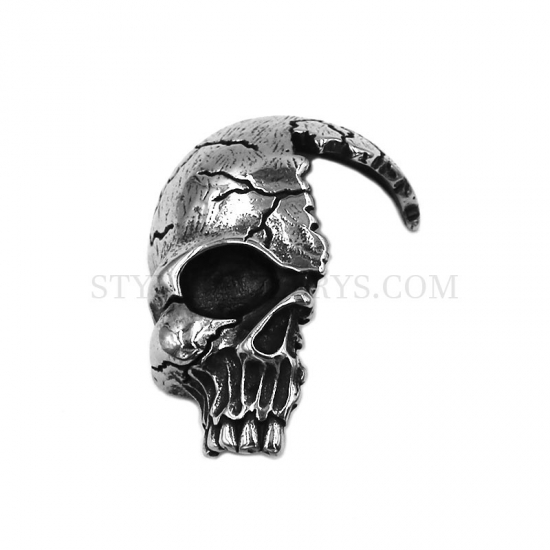 Vintage Gothic Skull Pendant Stainless Steel Jewelry Skull Pendant Biker Skull Men Pendant SWP0525 - Click Image to Close