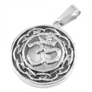 Stainless Steel jewelry pendant Tibetan Buddhism OH pendant SWP0311