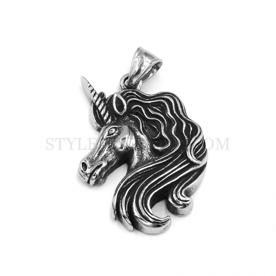 Animal Jewelry Horse Head Pendant Stainless Steel Jewelry Pendant Wholesale SWP0570 - Click Image to Close