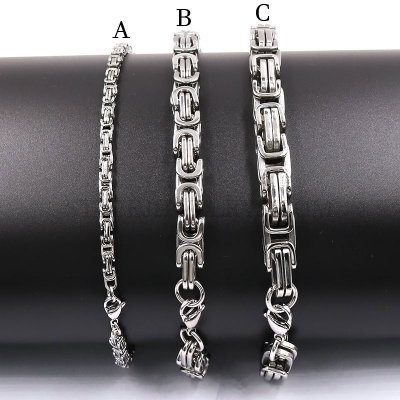 Stainless Steel Jewelry Chain 60.5cm - 61cm Length Biker Chain w/lobster Ch360304