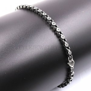 Stainless Steel Jewelry Chain 60.5cm Length Circular Link Chain Necklace W/Lobster Thickness 5mm Ch360308