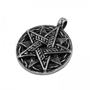 Circular Celtic Knot Pendant Stainless Steel Jewelry Star Shape SWP0464