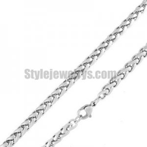 Stainless steel chains wholesale 50cm - 55cm length celtic rope chain necklace w/lobster 5mm ch360257