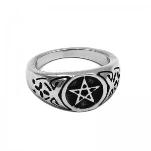 Pentagram Ring Stainless Steel Jewelry Fashion Ring SWR0823
