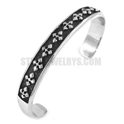 Stainless steel bangle cuff bracelet SJB0169 - Click Image to Close