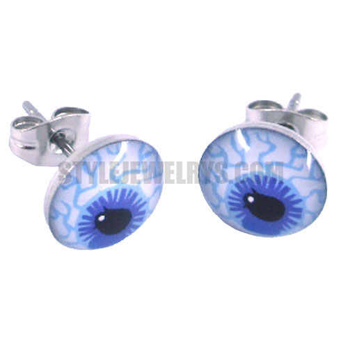 Stainless steel jewelry eye earring SJE370059 - Click Image to Close