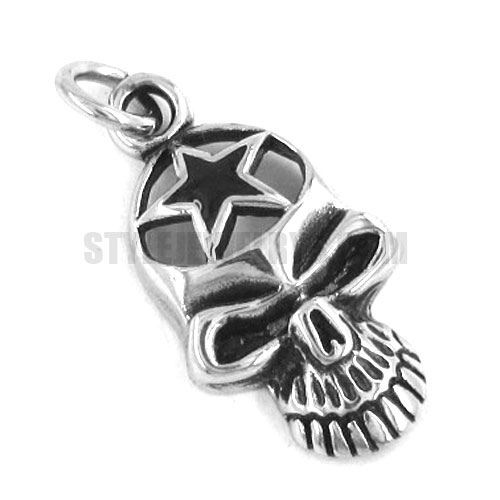 Stainless steel jewelry pendant star skull pendant SWP0146 - Click Image to Close