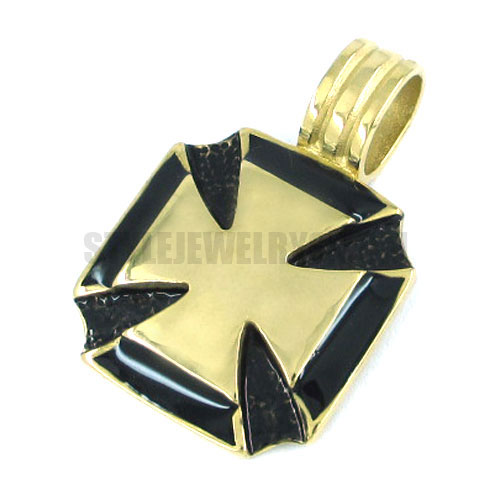 Stainless steel jewelry pendant gold cross pendant SWP0155 - Click Image to Close