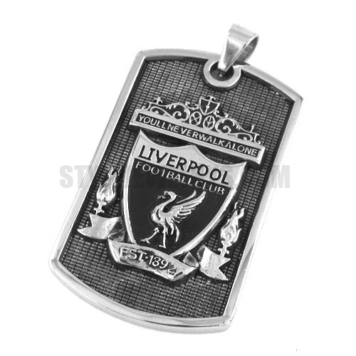 Stainless Steel Carved Word LIVERPOOL Pendant SWP0291 - Click Image to Close