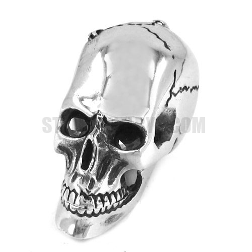 Large Gothic Stainless Steel Skull Pendant SWP0304 - Click Image to Close