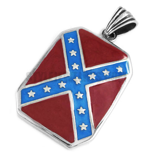 Classic American Flag Pendant Stainless Steel Heavy Biker men Pendant SWP0340 - Click Image to Close