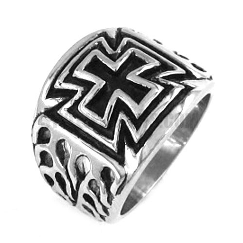 Stainless steel cross ring SWR0195 - Click Image to Close