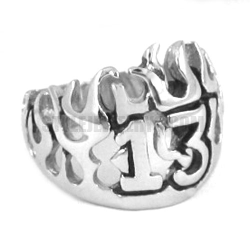Stainless Steel 13 Flame Ring SWR0281 - Click Image to Close