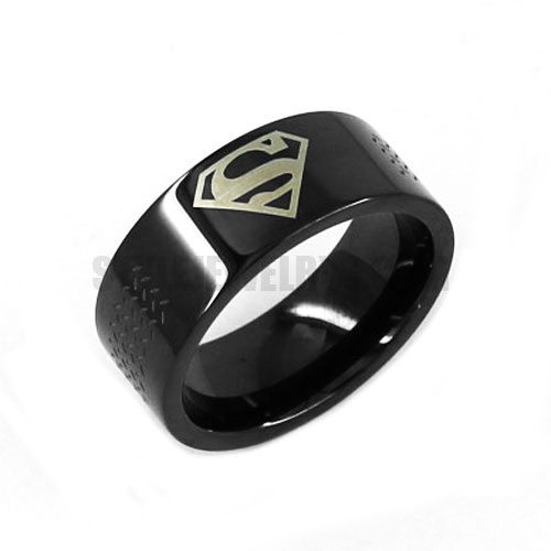 Stainless Steel Ring Retro Letter S Wedding Bands Biker Rings for Men Party Gift SWR0527 - Click Image to Close