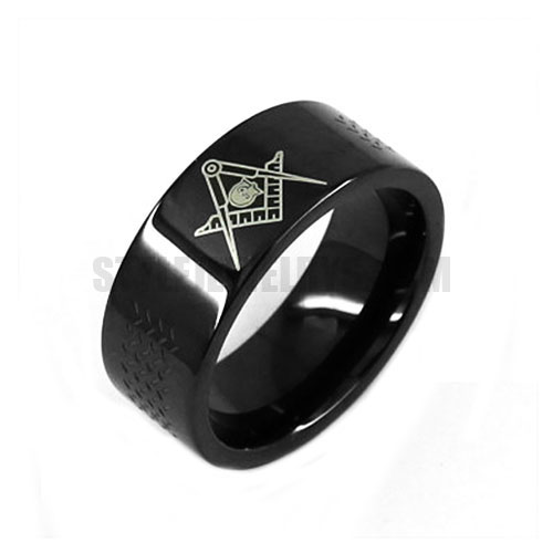 Masonic Ring For Man Stainless Steel Master Masonic Signet Rings Gothic Vintage SWR0528 - Click Image to Close